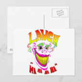 Beängstigend Clown Laugh Postkarte (Vorne/Hinten)