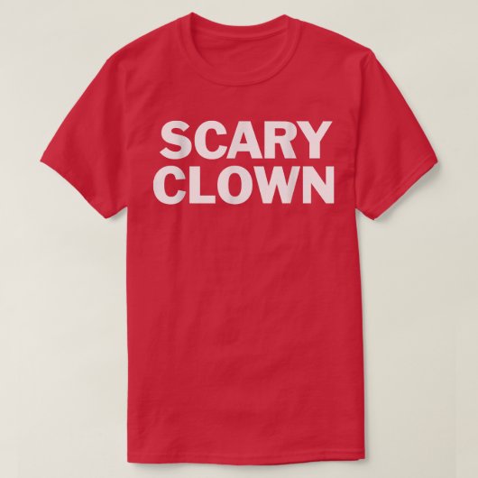 Beängstigend Clown Lazy Halloween Kostüm Funny T  T-Shirt (Design vorne)