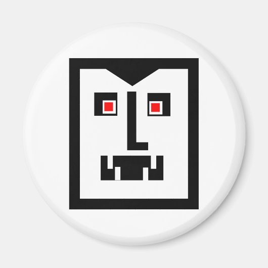Beängstigend Cyborg Vampire Bot Magnet (Vorne)