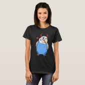 Beängstigend Devil Costume Parrot I Blue Budgie Bu T-Shirt (Vorne ganz)
