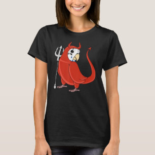 Beängstigend Devil Costume Parrot I Blue Budgie Bu T-Shirt