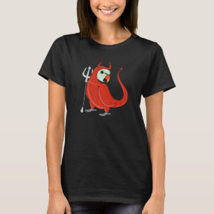 Beängstigend Devil Costume Parrot I Mustache Parak T-Shirt