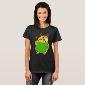 Beängstigend Devil Costume Parrot I Yellow Budgie T-Shirt (Vorne ganz)