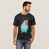 Beängstigend Devil Kostüm Parrot I Blauer Mönch Pa T-Shirt (Vorne ganz)
