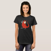 Beängstigend Devil Kostüm Parrot I pfirsichfarbene T-Shirt (Vorne ganz)