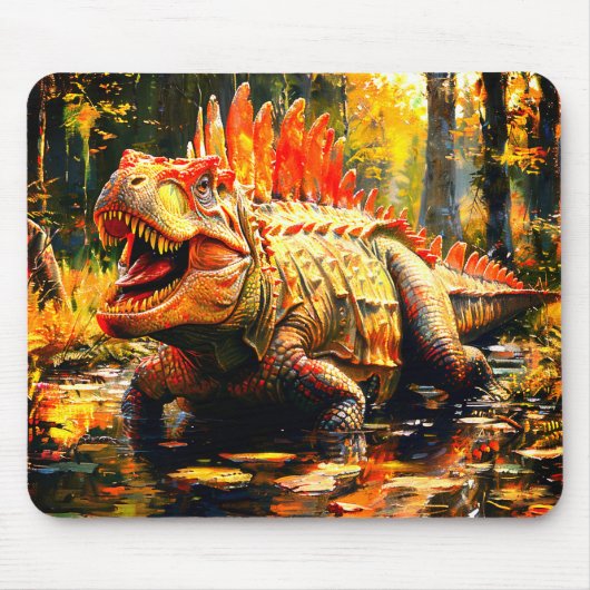 Beängstigend Dinosaurier Mousepad (Vorne)