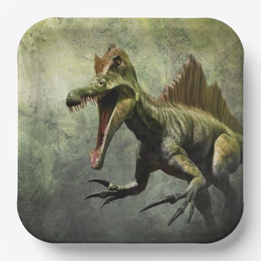 Beängstigend Dinosaurier Pappteller (Vorderseite)
