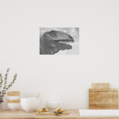 Beängstigend Dinosaurier Poster (Küche)