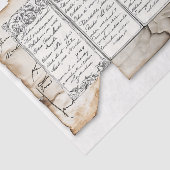 Beängstigend Dokument-Ephemera + Siegel AF4-Decoup Seidenpapier (Ausschnitt)