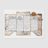 Beängstigend Dokument-Ephemera + Siegel AF4-Decoup Seidenpapier (Vorderseite)