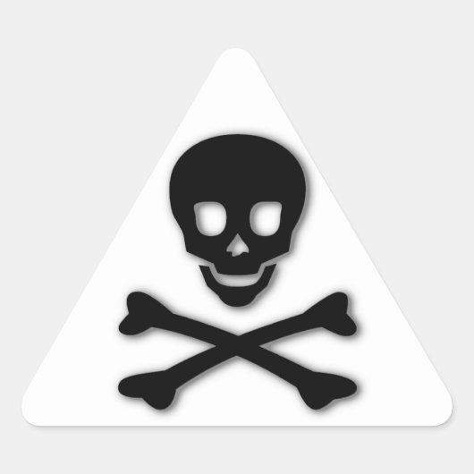 beängstigend dreieckiger aufkleber (Vorderseite)