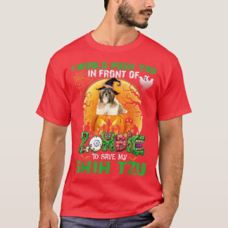 Beängstigend drücken Sie vor Zombies, um meinen Sc T-Shirt