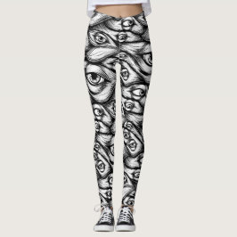 Beängstigend Eyes Halloween Leggings