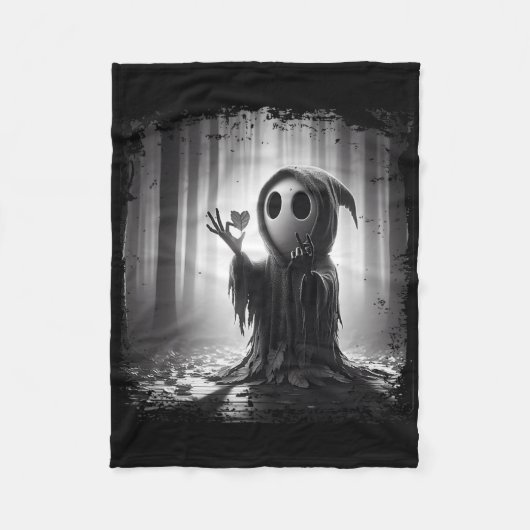 Beängstigend Face Horror Poster Halloween Ghost He Fleecedecke (Vorderseite)