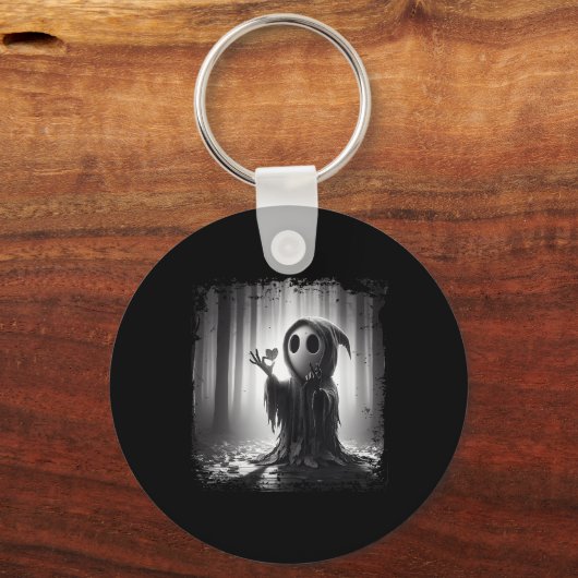 Beängstigend Face Horror Poster Halloween Ghost He Schlüsselanhänger (Vorderseite)