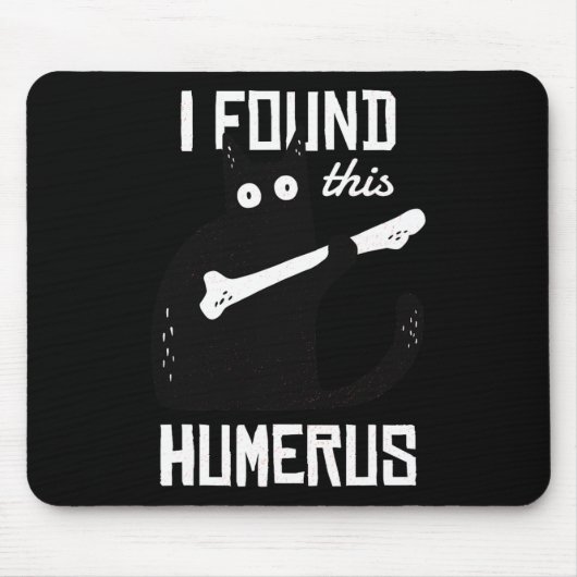 Beängstigend fand ich diese Humerus Cat Black Humo Mousepad (Vorne)