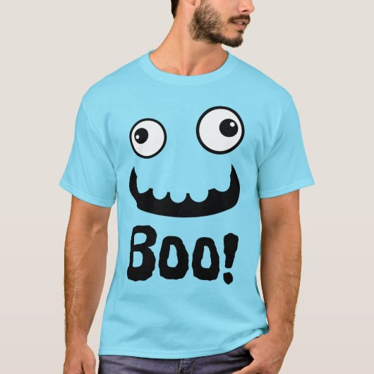 Beängstigend Fanny Face Boo Halloween T-Shirt (Vorderseite)
