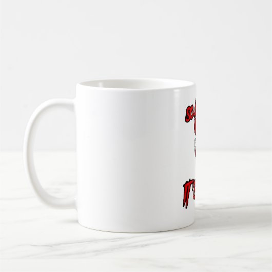 Beängstigend Funny Halloween Clown Hockey Goalie Kaffeetasse (Links)