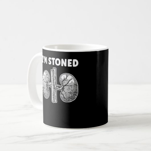 Beängstigend Funny Kidney Stone Operation Kaffeetasse (Vorderseite Links)