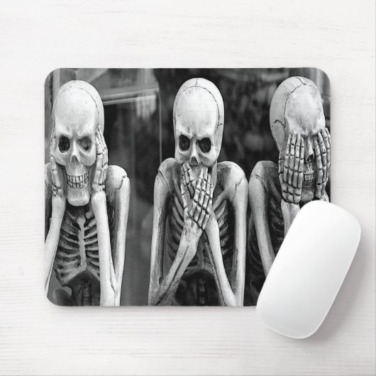 Beängstigend Funny Skeletts Halloween Mousepad (Mit Mouse)