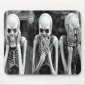 Beängstigend Funny Skeletts Halloween Mousepad (Vorne)