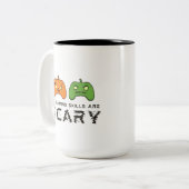 Beängstigend Gaming Halloween Zweifarbige Tasse (Vorderseite Links)