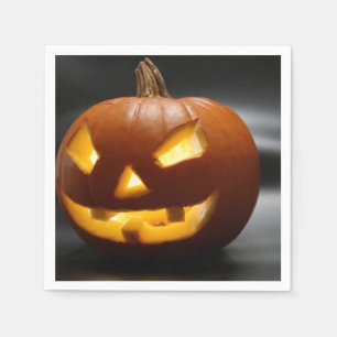 Beängstigend Gap Tooth Halloween Kürbis Serviette