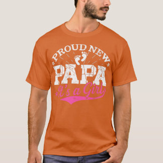Beängstigend Gender Reveal Proud New Papa Es ist e T-Shirt