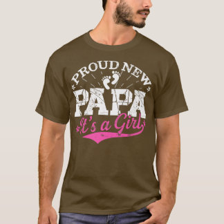 Beängstigend Gender Reveal Proud New Papa Es ist e T-Shirt
