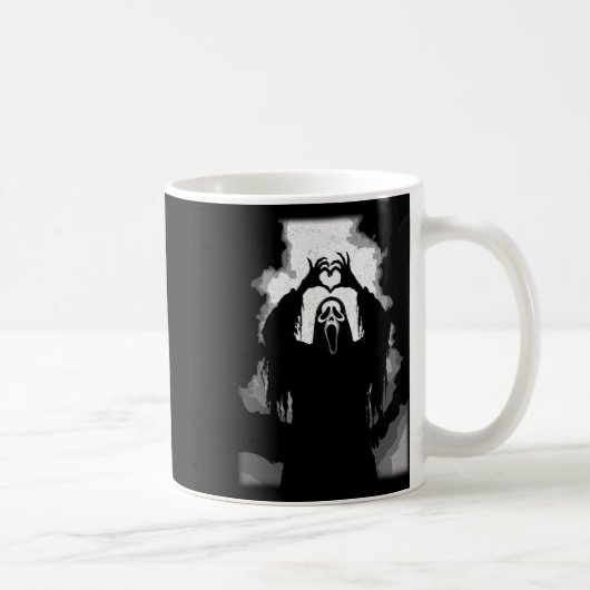 Beängstigend Gesichts-Horror-Poster Halloween Kaffeetasse (Rechts)