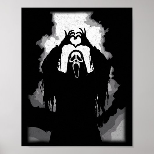 Beängstigend Gesichts-Horror-Poster Halloween Poster (Vorne)