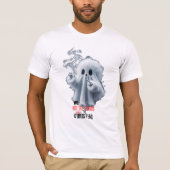 Beängstigend Ghost D1 Halloween-Kostüme T-Shirt (Vorderseite)