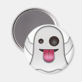 Beängstigend Ghost Emoji Cooler Spaß Magnet (Vorderseite/Rückseite)