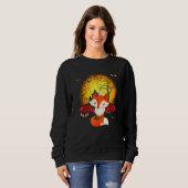 Beängstigend Ghost Fox Horror - Spooky Night Sweatshirt (Vorne ganz)