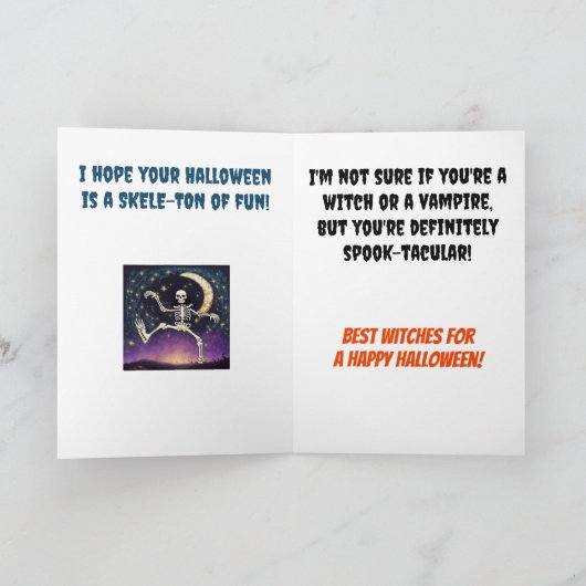 Beängstigend Ghost Halloween Karte (Innenseite)