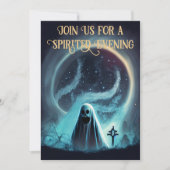 Beängstigend Ghost-Halloween-Party Einladung (Vorderseite)