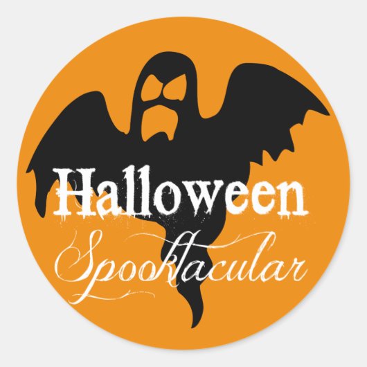 Beängstigend Ghost Halloween Spooktacular Runder Aufkleber (Vorderseite)