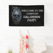 Beängstigend Ghost Mirror Halloween-Party Banner (Insitu)