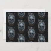 Beängstigend Ghost Mirror-Halloween-Party Einladung (Rückseite)