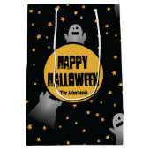 Beängstigend Ghosts-Muster-Halloween-Party Mittlere Geschenktüte (Rückseite)