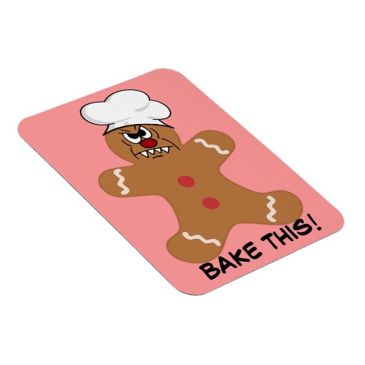 Beängstigend Gingerbread Man Cookie Magnet (Rechte Seite)