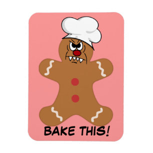 Beängstigend Gingerbread Man Cookie Magnet