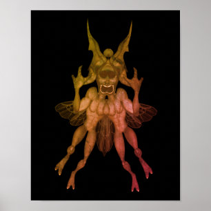 Beängstigend Goblin Halloween Poster