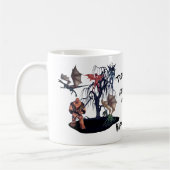 Beängstigend Goblins Monster Halloween Personalisi Kaffeetasse (Links)