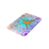 Beängstigend Golden Nazca Lines Hummingbird Badematte (Schrägansicht)