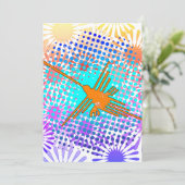 Beängstigend Golden Nazca Lines Hummingbird Karte (Stehend Vorderseite)