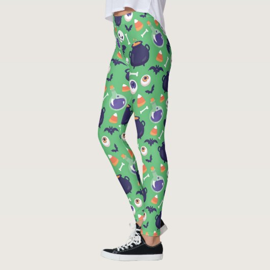 Beängstigend Green Halloween Leggings (Links)