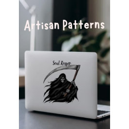 Beängstigend Grim Sensenmann Halloween Vinyl Aufkleber