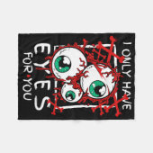 Beängstigend habe ich nur Augen für euch Eyell Hal Fleecedecke (Vorderseite (Horizontal))