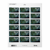 Beängstigend Halloween Adressaufkleber (Vorne)